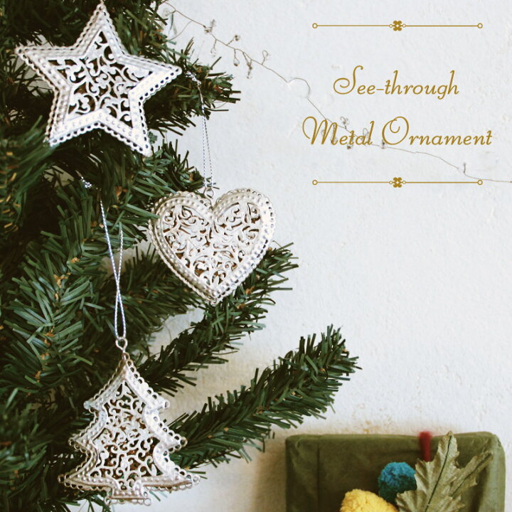 楽天市場 シースルー メタルオーナメント Bn クリスマス クリスマス オーナメント 飾り インテリア 雑貨 ツリー ハート スター デコレーション ディスプレイ オシャレ ギフト 北欧 冬 マットと生活雑貨 You Motto