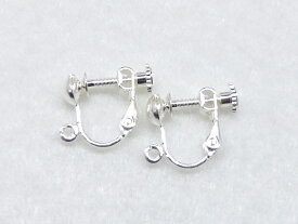 【イヤリング パーツ 金具】イヤリング パーツ 金具 白銀 1セット入り ph-0468
