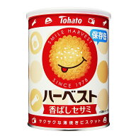東ハト ハーベスト 香ばしセサミ 保存缶 5年 88g(4枚×8包入) | 非常食 保存食 5年保存 お菓子 ビスケット