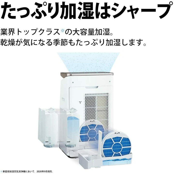楽天市場】シャープ 加湿 空気清浄機 KI-NP100-W プラズマクラスター 