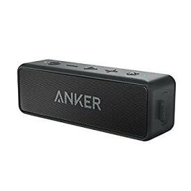 Anker Soundcore 2 12W Bluetooth5.0 スピーカー 24時間連続再生 完全ワイヤレスステレオ対応/強化された低音 ブラック　アンカー アウトドア キャンプ おしゃれ かわいい 小型 テーブル 低音 音質 防水 高音質 充電 ペアリング 2台接続