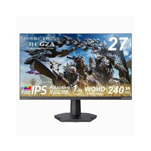 REGZA �Q�[�~���O���j�^�[ 27�C���` WQHD 240Hz HDR10 Adaptive Sync HDMI�Ή� RM-G276N