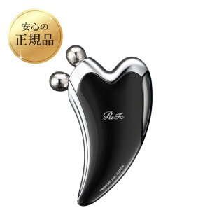 MTG リファカッサBLACK RF‐CB2340B | 美容 すくい上げ つまみ流し 微弱電流 顔 フェイス エステ ギフト フェイスライン フェイスケア 器具 ネックケア 首 二の腕 おしゃれ かわいい ブラック 黒