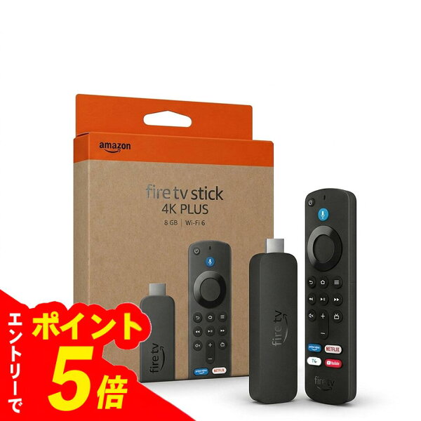 【エントリーでポイント5倍】最新 2026年版 Amazon Fire TV Stick 4K PLUS 8GB/Wi-Fi 6 ギフト対象