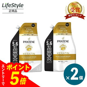 【エントリーでポイント5倍】PANTENE パンテーン エクストラダメージリペア シャンプー 詰替え 超特大 1700ml 2個セット