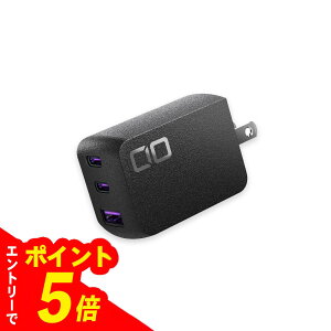 �y�G���g���[�Ń|�C���g5�{�zCIO NovaPort TRIO II 65W 2C1A PD USB-C×2+USB-A×1 �}���[�d�� �u���b�N �M�t�g�Ώ�