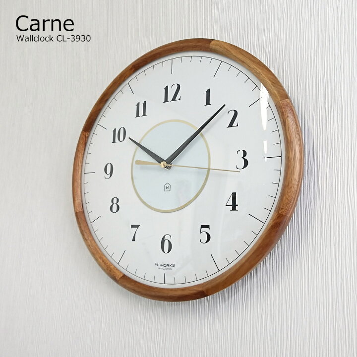 楽天市場 掛け時計 Carne カルネ Cl 3930 時計 壁掛け時計 おしゃれ お洒落 白 ホワイト かわいい インテリア 北欧 ナチュラル ミッドセンチュリー カフェ 木製 ウォールクロック デザイナーズ オシャレ 見やすい シンプル 新生活 Pup01 ライフスタイルショップ Funfun