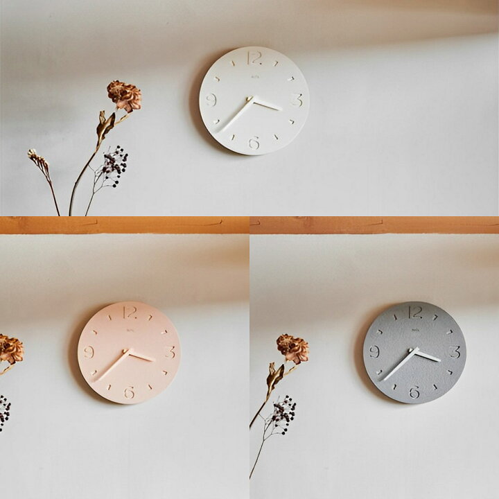 ピンク  時計 壁掛け時計  壁掛け おしゃれ かわいい シンプル アンティーク