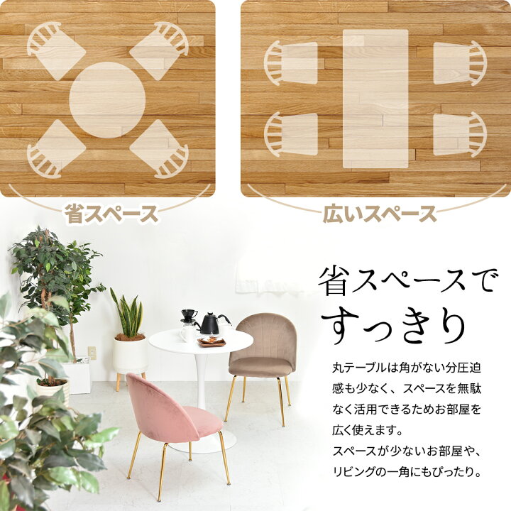 楽天市場】【クーポン配布中】円形テーブルセット 60cm 椅子2脚 