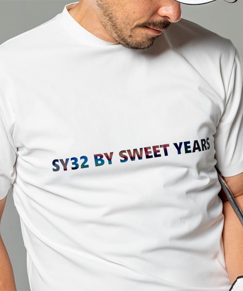 通販公式店 SY32 by SWEET YEARS Tシャツ モックネック 半袖