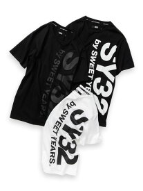 SY32 by SWEET YEARS Tシャツ 半袖 メンズ レディース ブランドロゴTシャツ おしゃれ ブランド ゴルフ サッカー スポーツ 13074J