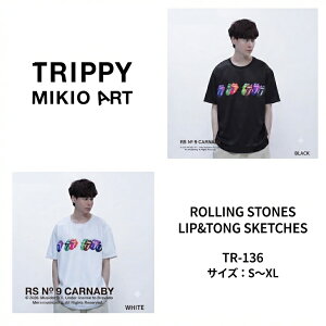 TRIPPY MIKIO ART T�V���c ���� �����Y ���f�B�[�X ���j�Z�b�N�X �O���t�B�b�N �A�[�g �X�g���[�g LIP&TONG SKETCHES RS No.9 The Rolling Stones �R���{���[�V����TR-136�y�����񂹁z