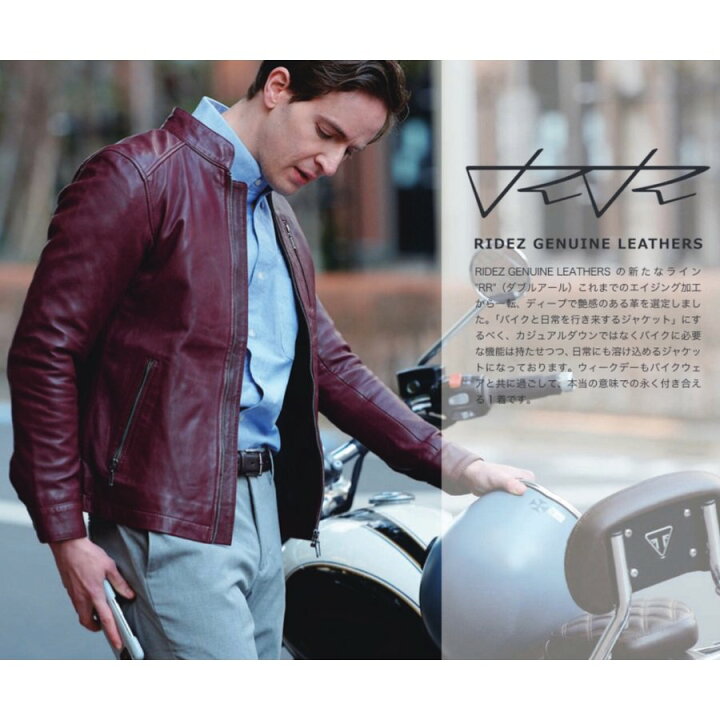 楽天市場】レザージャケット メンズ ライダース シングル ライズ RIDEZ 