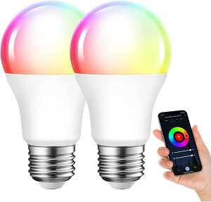 yzX}[gd LEDd X}[gCg E26 60W` 810lm dF F F RGBCW}`J[ Av F 2.4GHz Wi-Fi u AlexaΉ Google HomeΉ ^C}[@\ ȃG