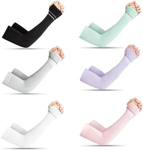 アームカバー 両腕4枚 2組セット 冷感 UVカット率99%/UPF50+ 日焼け防止 ームカバー アームガード ロング レディース メンズ 日焼け止め/紫外線対策/UVカット 接触冷感 暑さ対策 軽量