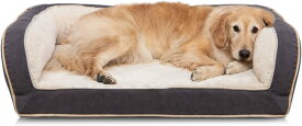 ペットベッド 犬ベッド 極厚 約9cm ペットソファー ふわふわ ぐっすり眠る ペットクッション クッション性が XLサイズ 成犬 大型犬用ベッド 35kgまで対応可能 カバー取り外し 洗える 滑り止め もこもこ 寒さ対策 グレーブルー