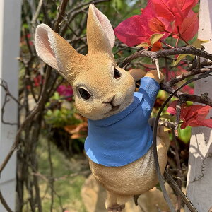 屋外ガーデン装飾 庭 オブジェ 樹脂装飾 庭の装飾 ウサギ ガーデンオーナメント 飾り ガーデンオブジェ かわいい兎 クリスマス ギフト