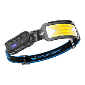 Smiling Shark wbhCg, yLED&ԐwbhCg 1zUSB[d 7{PxƖ 3000 mAh Ԏgp lZT[t IPX4h ho ނ oR U d Lv  ЊQ d 