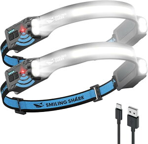 yzzSmiling Shark wbhCg TD-0123-S y2̏WCgELƎ˔͈́zType-C[d Px LEDwbhv  5Ɩ[h _ 270°ȏLpƖ lZT[t 8ԘA