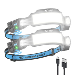 Smiling Shark wbhCg TS-6 VoEPxCOBCg*6 ߂ȏWCg Px Type-C[d LED  6Ɩ[h _ 270°Lp lZT[t 300° 8ԘAgp\ IPX4 hh