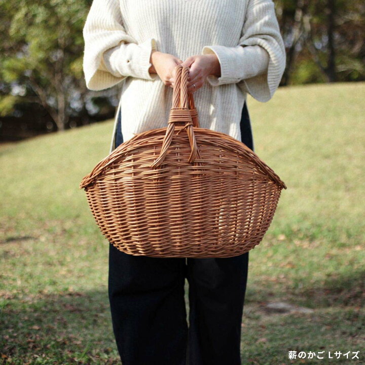 楽天市場】《 ラトビア 猫かご 薪のバスケット PINUMUPASAULE 柳 木製 