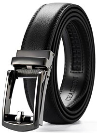 色：Aブラック CHAORENオートロック式ベルト サイズ調整可能、コンフォートクリック 紳士ベルト、プレゼント用箱付、ビジネス スーツベルト