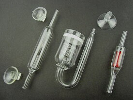 色：セットB ガラス製 CO2 バブルカウンター 拡散器 ディフューザー 逆流防止弁 2種類から選べる3点セット 水槽 水草 添加 高透明度ガラス