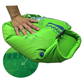 色：グリーン サイズ：普通サイズ 旅行用洗濯袋 Scrubba Washbag スクラバ ウォッシュバッグ 便利トラベルグッズ キャンプ 携帯用洗濯袋 (グリーン)