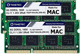 サイズ：16 GB キット (2x8GB) Timetec Hynix IC 16 GB （8GBx 2枚) Mac用 DDR3L 1600 MHz PC3L 12800 SODIMM Apple専用増設メモリ (16 GB (8GBx 2枚))