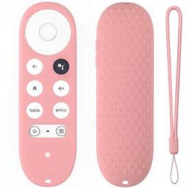 色：Pink DONLAONE For Google Chromecast リモコンカバー クロームキャスト リモコン シリコン保護カバー chromecast with google tv リモコン ケース 2020用音声グーグルテレビリモコン用カバー 軽量 滑り止