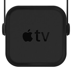 【elago】 Apple TV 4K 2021 / AppleTV HD 対応 マウント カバー シリコン 製 ホルダー 壁掛け用 ブラケット [ AppleTV 第4世代 /4K 第2世代 第1世代 アップルTV 対応 ] MULTI MOUNT ブラック