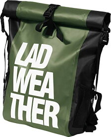 色：カーキ/ホワイト [ラドウェザー]防水バッグ 完全防水 リュック 防水 25L メンズ スポーツバッグ