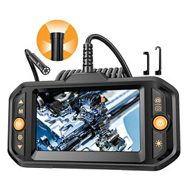 Teslong 三つカメラファイバースコープ 内視鏡カメラ 7.9mm極細いスネークカメラ IP67防水工業内視鏡 折り曲げられケーブルスコープカメラ 機器点検/室内清掃/車修理/設備点検に対応 7.9mm-5m