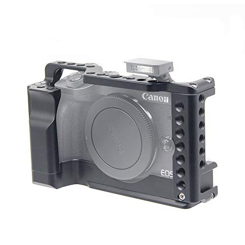 サイズ：EOSM6IITL Koowl 対応 Canon キヤノン EOS M6 Mark II EOS M6 カメラ 専用 ケージ 超拡張性 Arri規格のネジ穴がある Arca規格プレートがあり DSLR 装備 拡張カメラケージ 軽量 取付便利 耐久性 耐腐