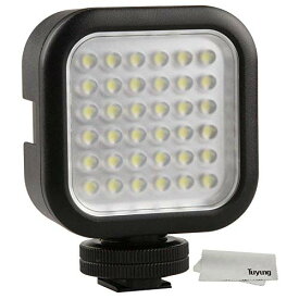 Godox 撮影機材 照明 LED 36 ビデオライト 補助照明 撮影用ライト 輝度 調整可能 単三電池 2本 複数台増設可能 動画 撮影 Nikon Canon用