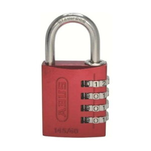 日本ロックサービス 145IB/40 ABUSナンバー可変式南京錠 レッド 721265【送料無料】 メール便対応商品