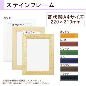 A.P.J. ステインフレーム(賞状サイズ) 賞状額A4サイズ(220×310mm) オレンジ・0021711678【送料無料】