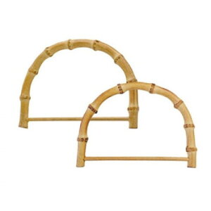 イナズマ(INAZUMA) 竹バッグ持ち手BB-8 焼き入り生成 横-約16.5cm2本手【送料無料】 メール便対応商品