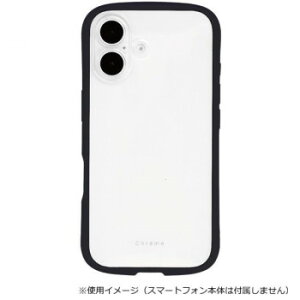 Chrome-CLEAR iPhone17��p�w�ʌ^�P�[�X Black/�u���b�N iP25-61-CHC02�y���������z ���[���֑Ή����i