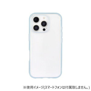 IIIIfit Clear iPhone16 Pro�Ή� �P�[�X ���C�g�u���[ IFT-174LBL�y���������z ���[���֑Ή����i