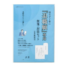 退職願専用 便箋・封筒セット 10セット タイ-1【送料無料】