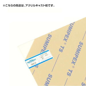AC00-346 アクリルキャスト板透明 450×600×3mm 00869008-001【送料無料】