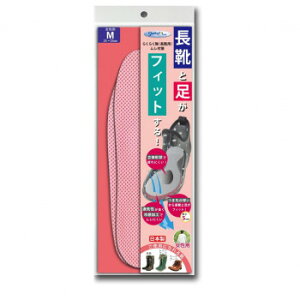 らくらく隊 長靴用ムレ対策 インソール 女性用 ピンク M 24.0〜25.0cm EE-B026【送料無料】