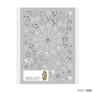 TSUMEKIRA(cL) lCV[ JamboNails ~Tvf[X Monochrome Zodiac Art NN-KSM-001yz [֑Ήi