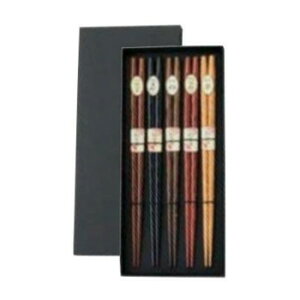 丸十 彫刻箸 5膳 折箱入 6F38-14【送料無料】 メール便対応商品