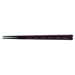 福井クラフト PBT 22.5cm六角立荒彫箸チーク塗 90022692【送料無料】 メール便対応商品