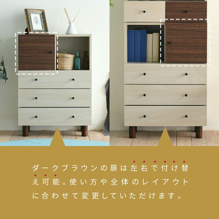 楽天市場】＼今だけ！エントリーでポイント5倍／チェスト 3段 北欧 