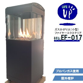 ファイヤーエクステリア FE-017 小 ガラス製 かがり火 ガス使用 たき火台 屋外暖炉