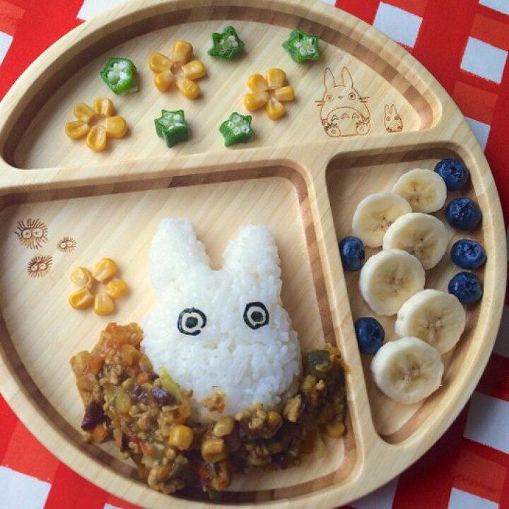 楽天市場】FUNFAM トトロ プレートセット 竹製 食器 スタジオジブリ 