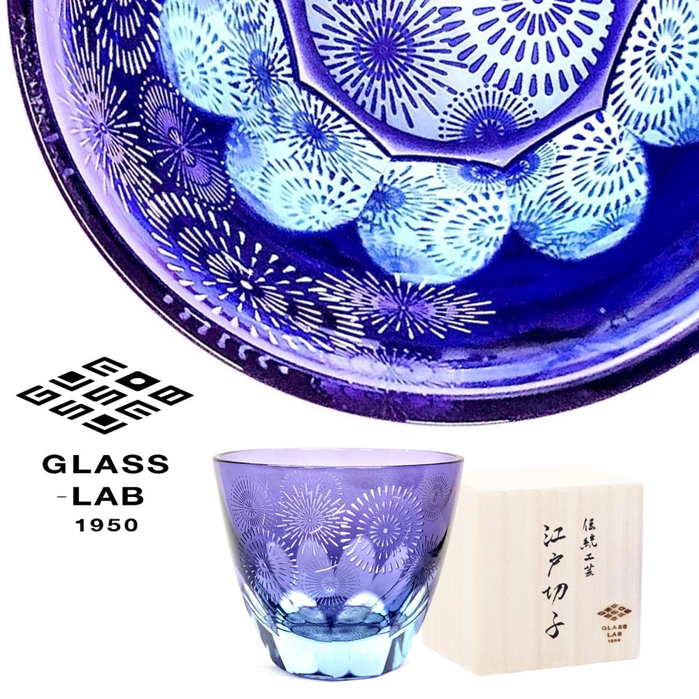 楽天市場】江戸切子 グラス 「花火」 【GLASS-LAB】 グラス・ラボ 【桐